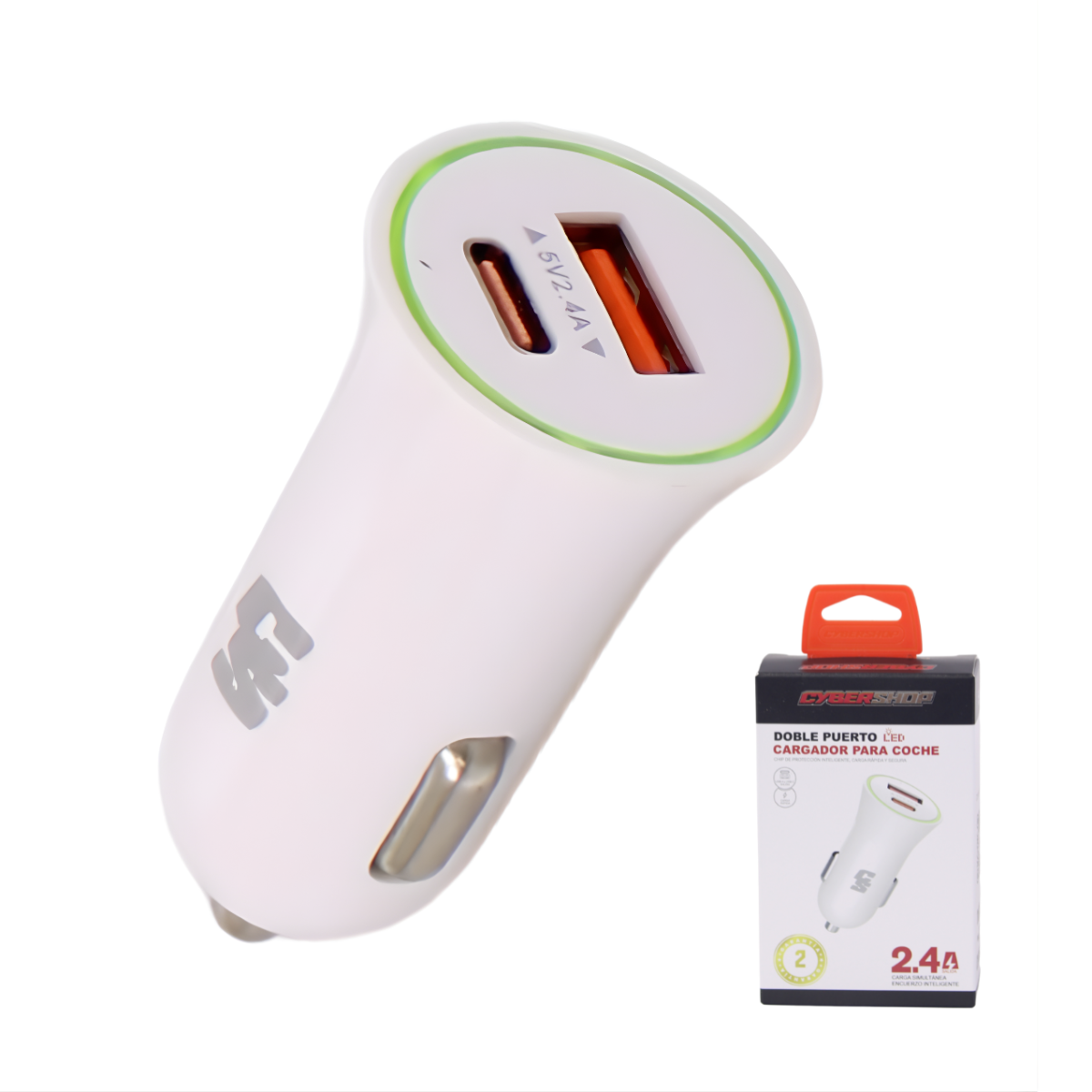 CARGADOR CYBERSHOP PARA AUTO USB