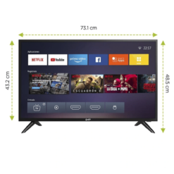 TV SMART GHIA 32 PULG/720P/WIFI/2 HDMI/2USB - Image 3