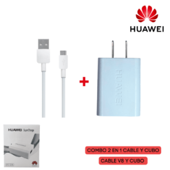 CARGADOR & CABLE HUAWEI V8 - Image 1