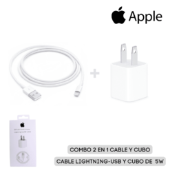CARGADOR & CABLE IPHONE 5W - Image 1