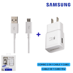 CARGADOR & CABLE 2.1A SAMSUNG V8 - Image 1