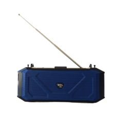 BOCINA AZUL BLUETOOTH, FM, MICROSD / LAMPARA / PANEL SOLAR - - Image 1