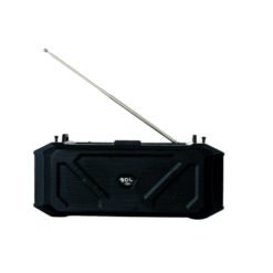 BOCINA NEGRA BLUETOOTH, FM, MICROSD / LAMPARA / PANEL SOLAR - Image 1