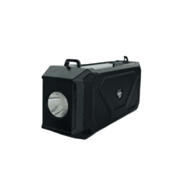 BOCINA NEGRA BLUETOOTH, FM, MICROSD / LAMPARA / PANEL SOLAR - Image 2