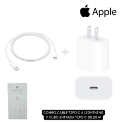 CARGADOR & CABLE IPHONE 20W - Image 1