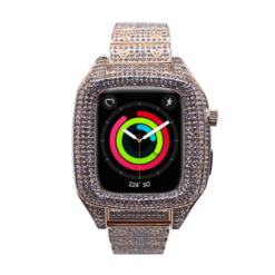 EXTENSIBLE METAL BRILLOS COMPLETO 45MM ROSADO APPLEWATCH - Image 1