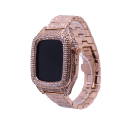 EXTENSIBLE METAL BRILLOS COMPLETO 45MM ROSADO APPLEWATCH - Image 2
