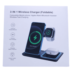 3IN1 WIRELESS CHARGER BLANCO IWATCH/AIRPOD/CELPHONE AI-X455 - Image 4
