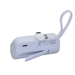 POWERBANK COMPACT 5,000 TIPO-C & CABLE IP BLANCO MQ-P121TC - Image 3