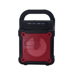 BOCINA CL 4INCH 3W LUZ LED BT/FM/MICROSD LY-4106 ROJO - Image 1