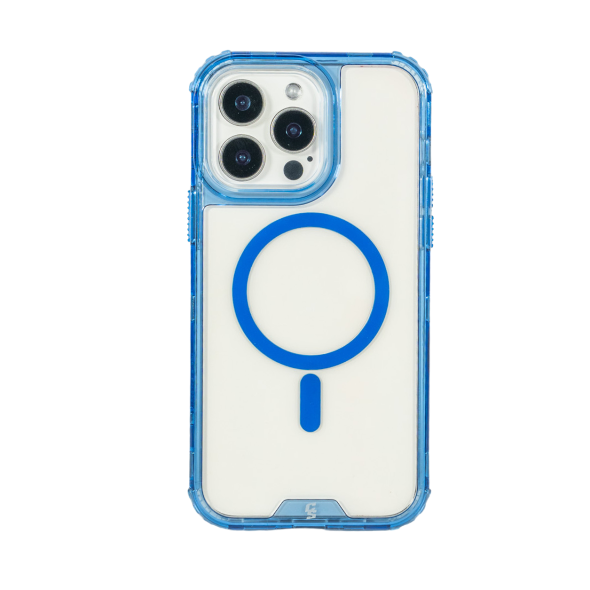 FUNDA MAGSAFE 3IN1 TRANSPARENTE AZUL IPHONE 16 PRO