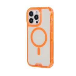 FUNDA MAGSAFE 3IN1 TRANSPARENTE NARANJA IPHONE 16 PRO MAX - Image 2