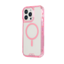 FUNDA MAGSAFE 3IN1 TRANSPARENTE ROSA IPHONE 16 PRO MAX - Image 2