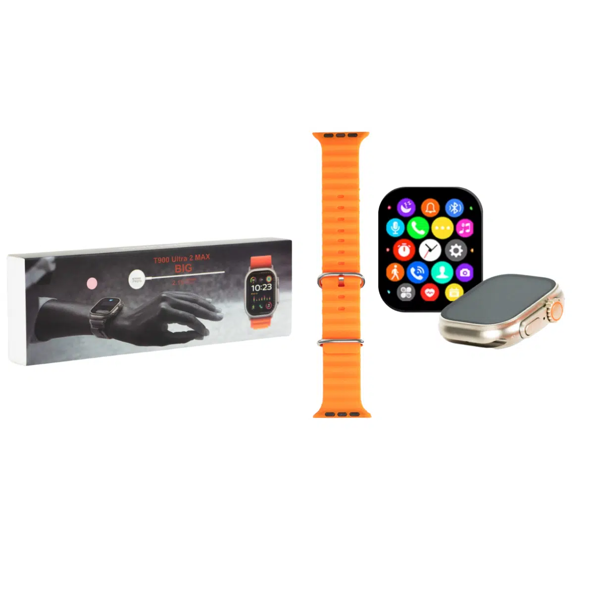 SMARTWATCH T900 ULTRA NARANJA 2.02" 240*296