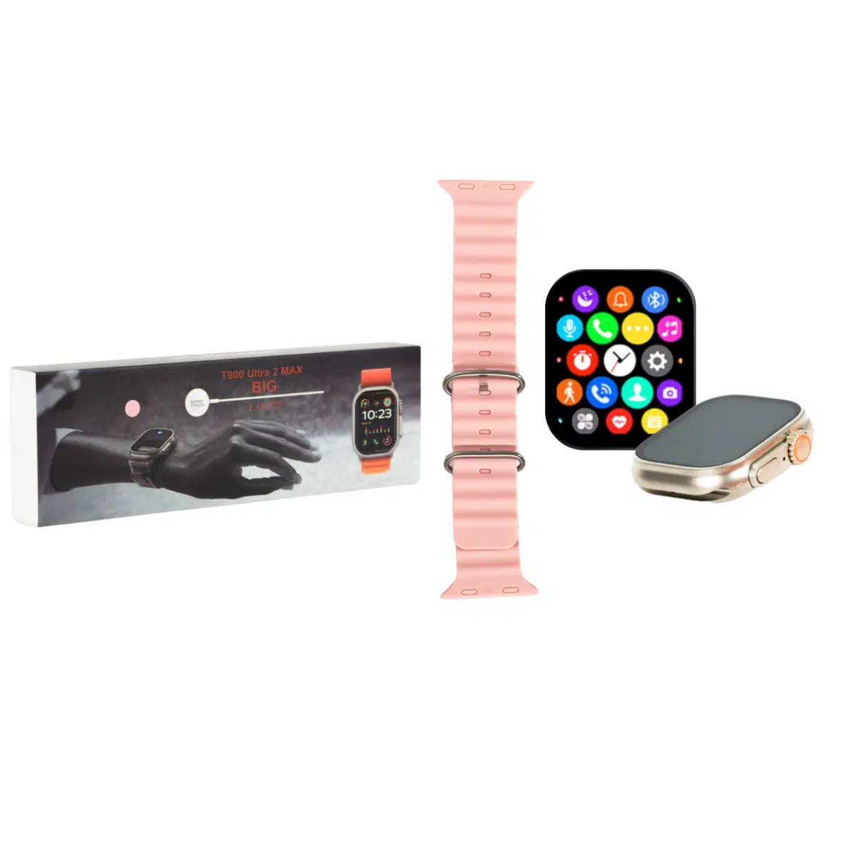 SMARTWATCH T900 ULTRA ROSA 2.02" 240*296