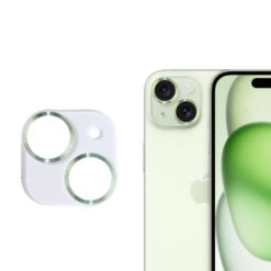 PROTECTOR CAMARA IPHONE 14 CROMO #1 VERDE LIGHT - Image 1