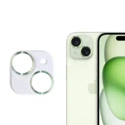 PROTECTOR CAMARA IPHONE 14 PRO MAX CROMO #1 VERDE LIGHT - Image 1