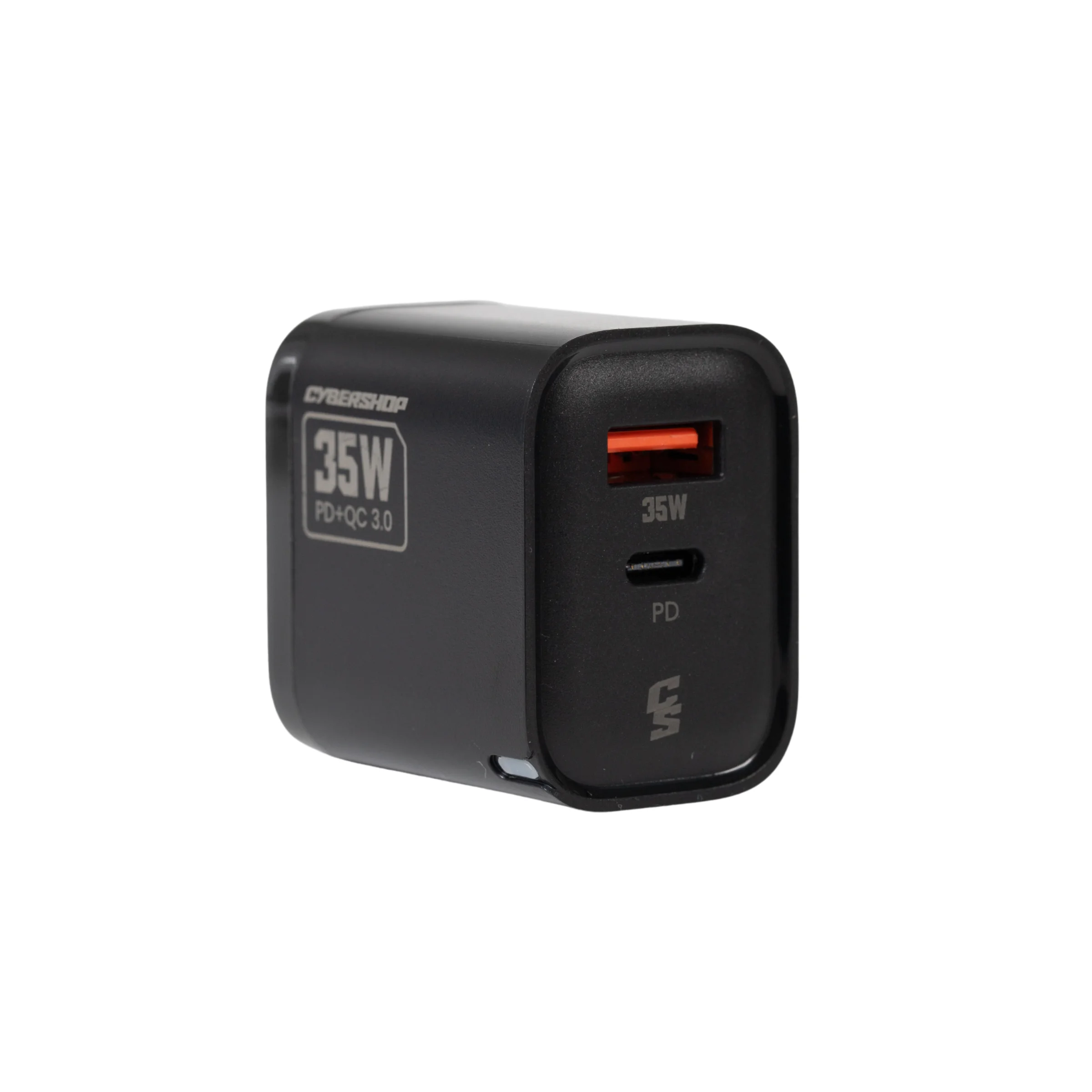 COMBO CARGADOR & CABLE 35W IPH NEGRO CYBERSHOP - Image 2