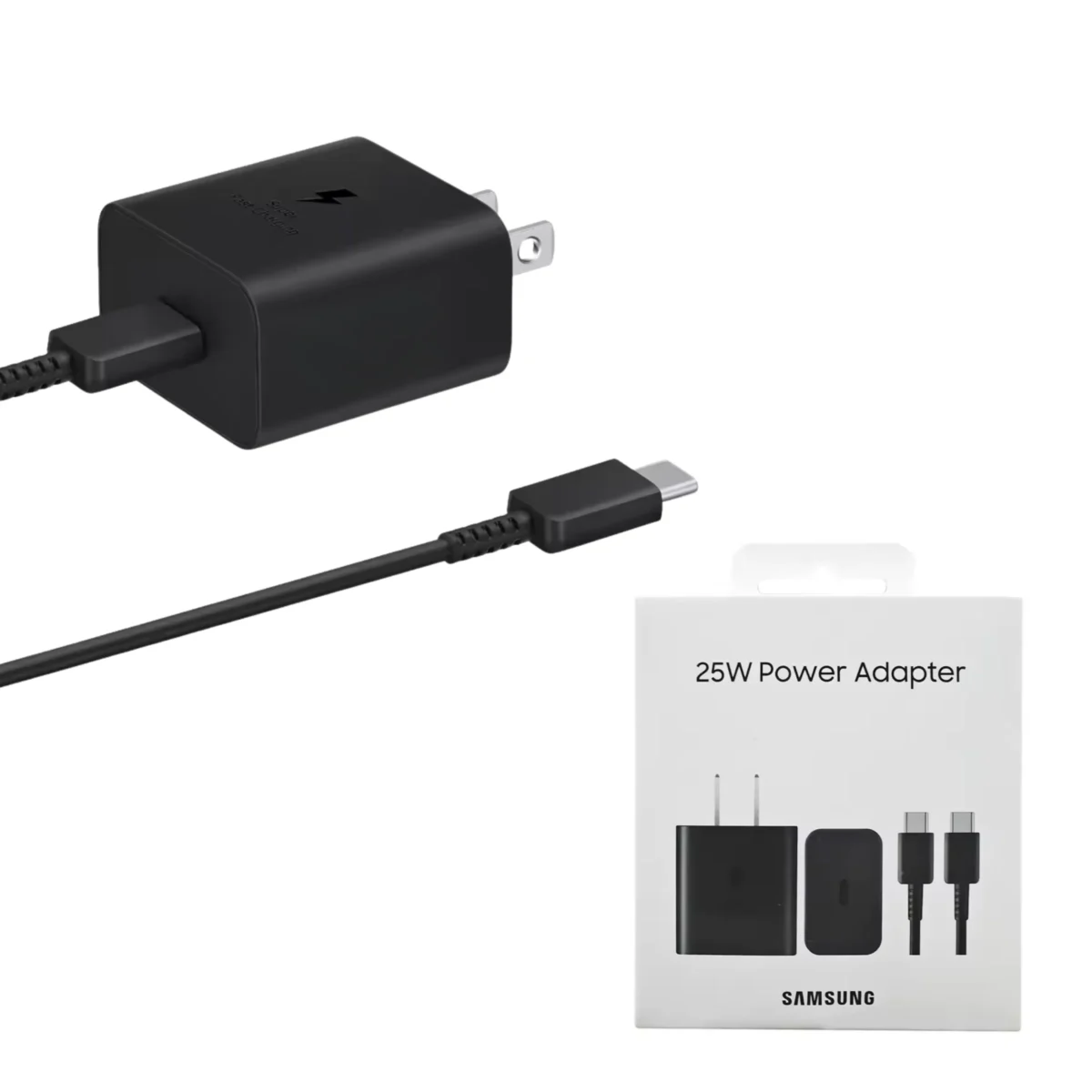 COMBO SAMSUNG 25W TIPO-C NEGRO