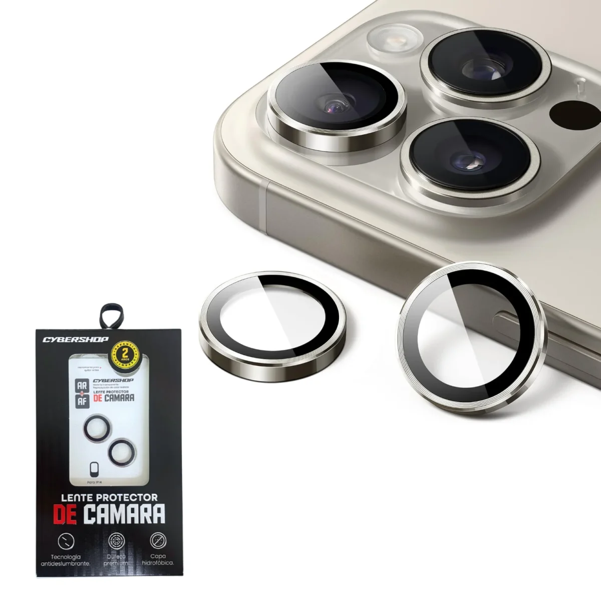 PROTECTOR CAMARA SAMSUNG S24 ULTRA INDIV PLATA