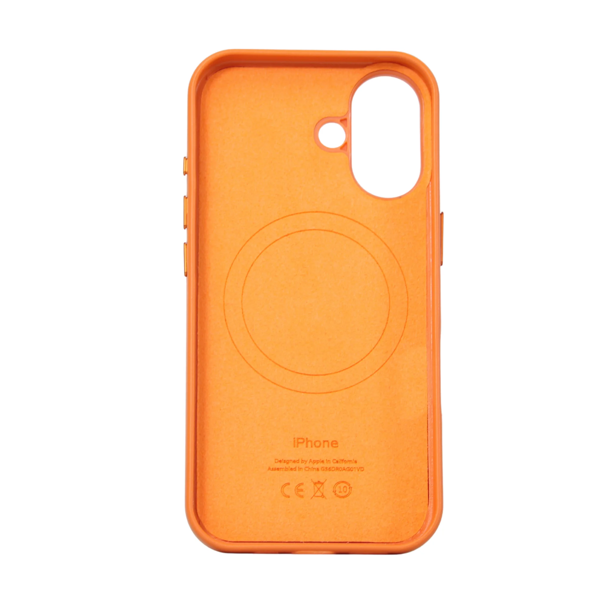 FUNDA CUERO-3 MAGSAFE IPHONE 13 PRO MAX NARANJA - Image 4