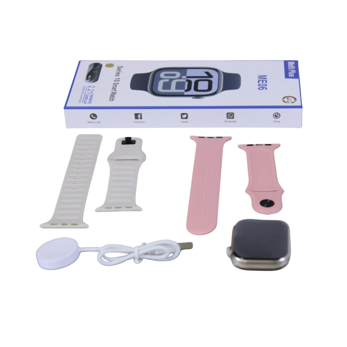 SMARTWATCH 2.02" TFT ROSA C/2 STRAP ROSA/MORADO ME06