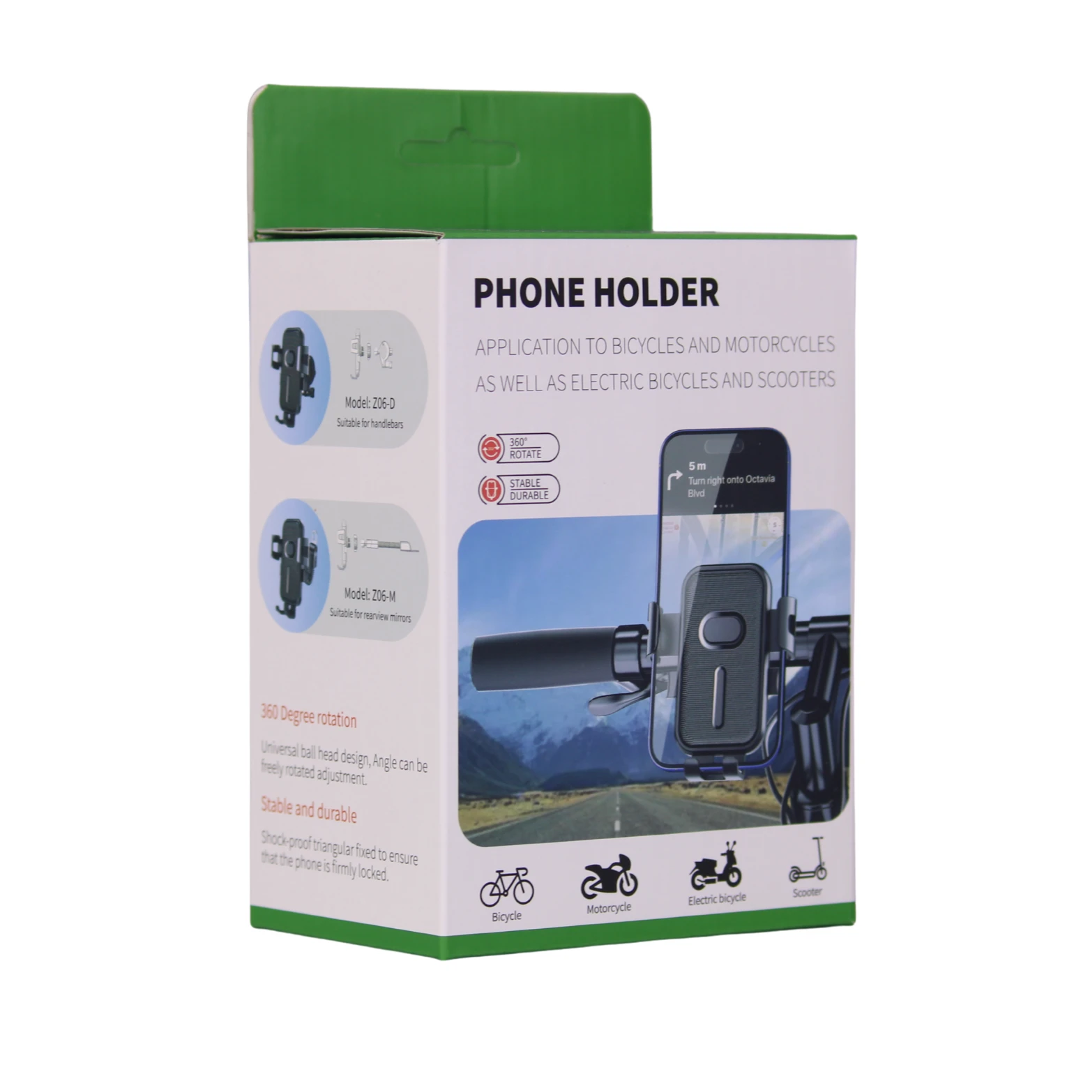 SOPORTE PARA CELULAR MONTAJE PARA MOTOCICLETA Z06-3 - Image 4