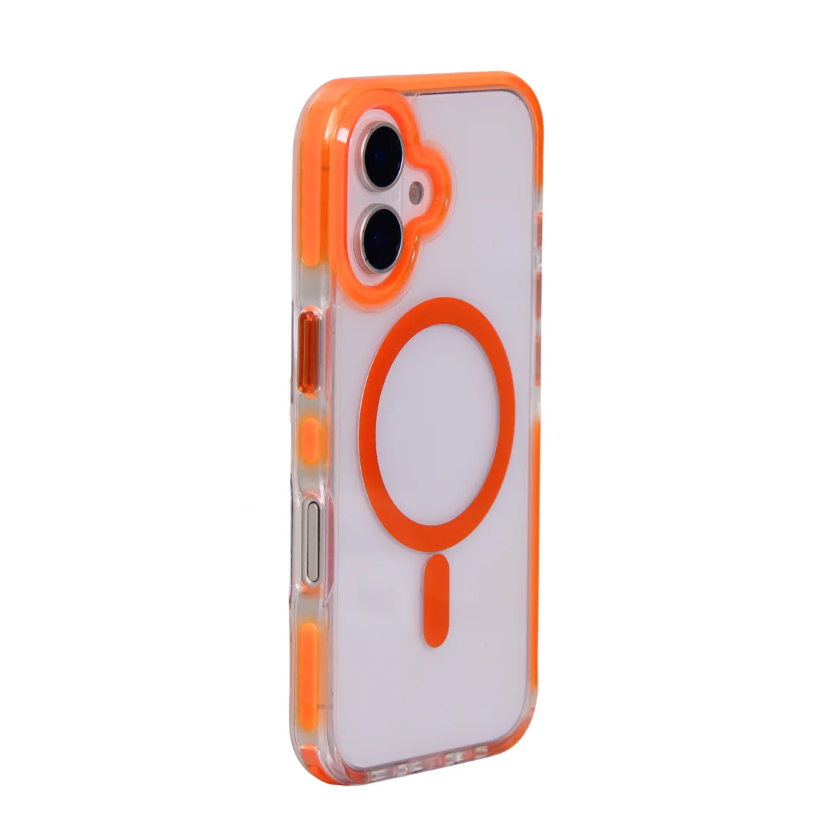 FUNDA IPHONE 14 CLEAR MAGSAFE-23 NARANJA - Image 2