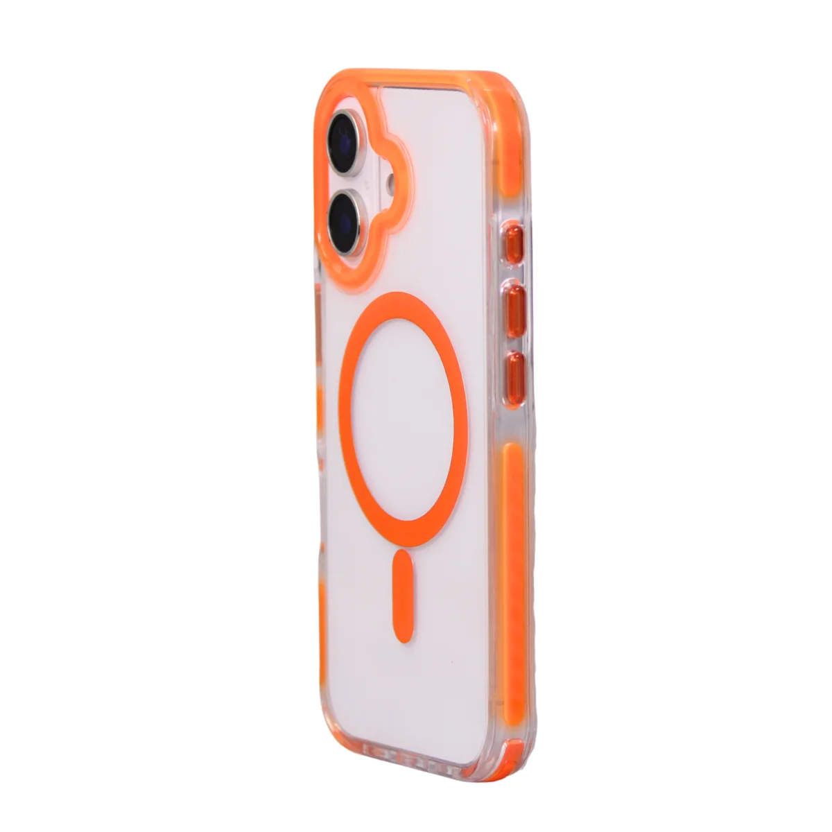 FUNDA IPHONE 14 CLEAR MAGSAFE-23 NARANJA - Image 3
