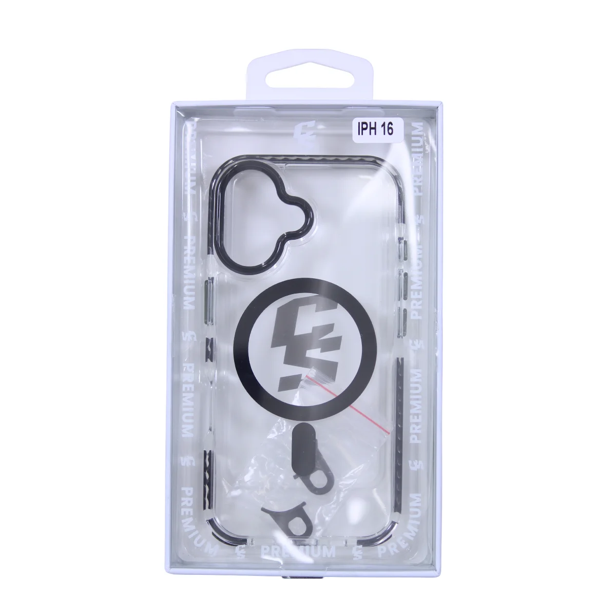 FUNDA IPHONE 14 CLEAR MAGSAFE-23 NEGRO - Image 4