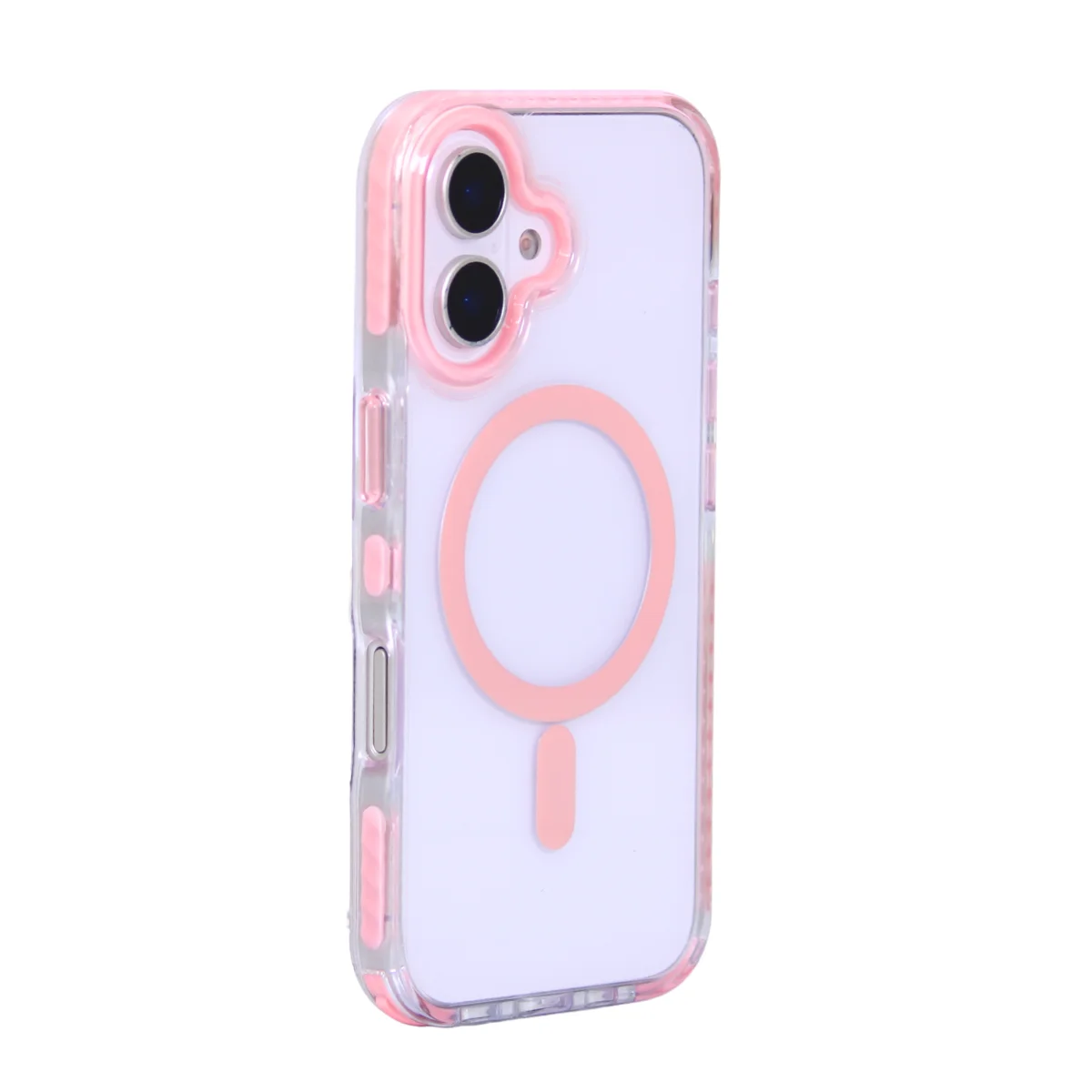 FUNDA IPHONE 14 CLEAR MAGSAFE-23 ROSA - Image 2