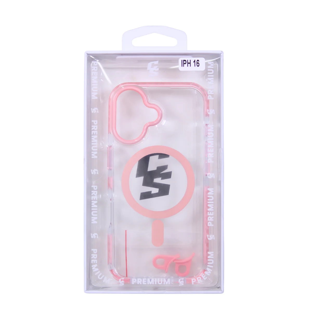 FUNDA IPHONE 14 CLEAR MAGSAFE-23 ROSA - Image 4